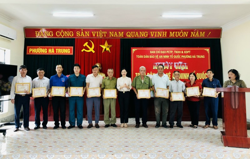 Phường Hà Trung tổ chức Ngày hội toàn dân bảo vệ an ninh Tổ quốc (ANTQ) năm 2022