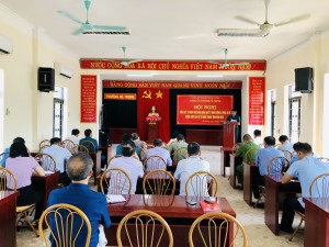 Đảng ủy phường Hà Trung tổ chức hội nghị tổng kết 10 năm thực hiện Nghị quyết Trung ương 8 (khóa XI) về “Chiến lược bảo vệ Tổ quốc trong tình hình mới”.