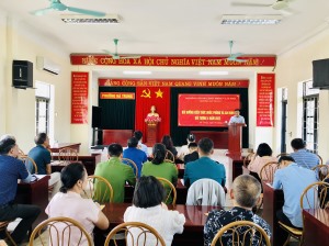 Hội đồng giáo dục Quốc phòng - An ninh phường Hà Trung tổ chức lớp bồi dưỡng kiến thức QP-AN đối tượng 4