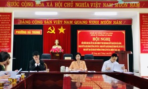 Đảng bộ phường Hà Trung tổ chức Hội nghị kiểm điểm giữa nhiệm kỳ thực hiện Đại hội Đảng các cấp nhiệm kỳ 2020 - 2025