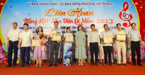 LIÊN HOAN TIẾNG HÁT KHU DÂN CƯ TRÊN ĐỊA BÀN PHƯỜNG HÀ TRUNG